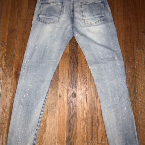 Men’s Ripped Biker Jeans - Picture 3 of 3